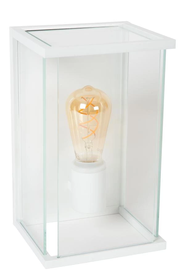 Lucide CLAIRE - Wall light Indoor/Outdoor - 1xE27 - IP54 - White - turned off